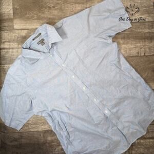 Eddie Bauer Wrinkle Free Relaxed Fit Short Sleeve Shirt Size TXL